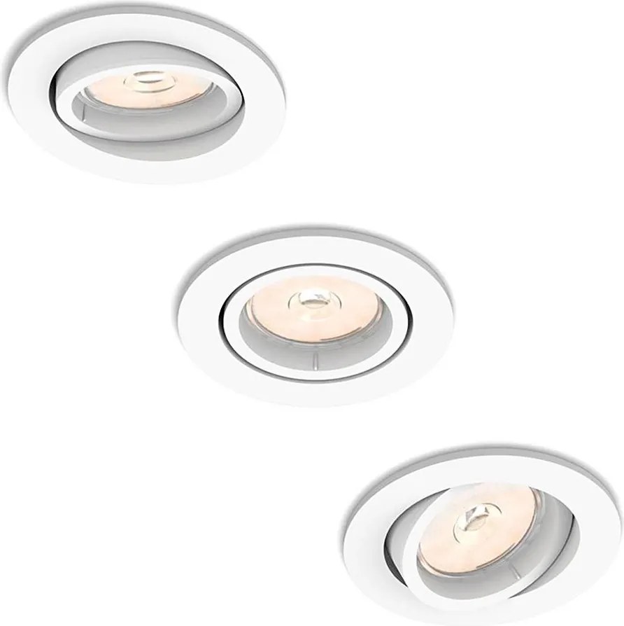 Philips 50393/31/PN - SADA 3× podhľadových svietidiel DONEGAL, 1× GU10/5,5W/230V