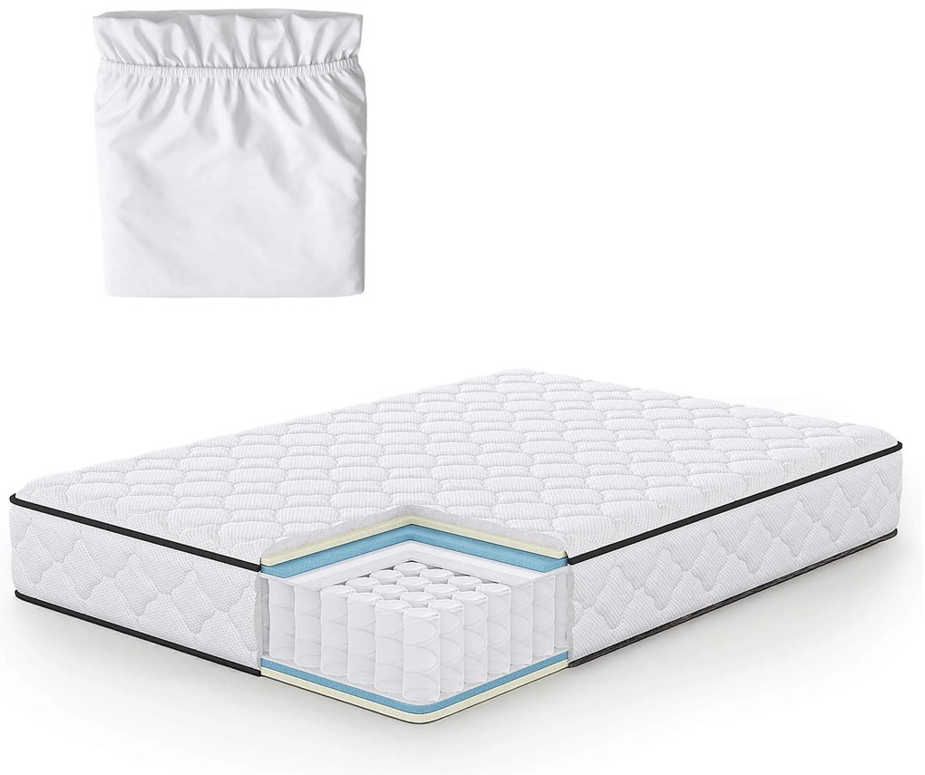 Taštičková matrace Evan s chráničem 140x200