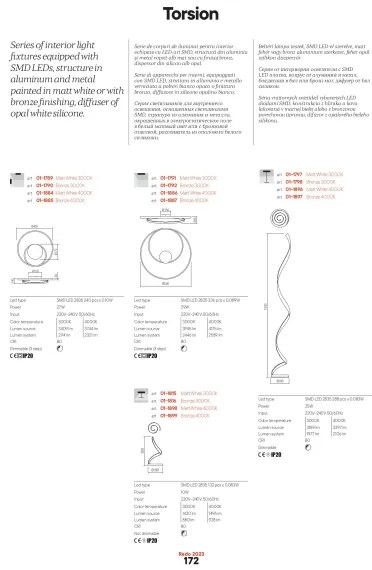 Redo 01-1887-LED stmievateľné stropné svietidlo TORSION LED/29W/230V pr. 55 cm bronzové