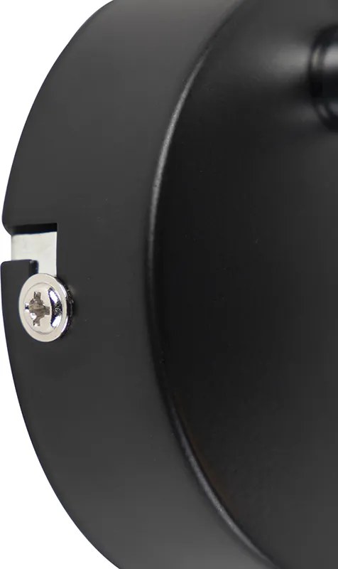 Moderné bodové svetlo 1-žiarovkové čierne so zlatým vnútorným priestorom - Buell Deluxe