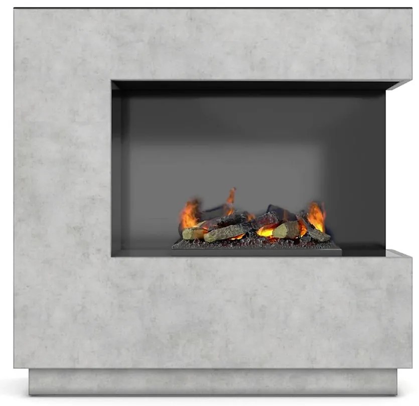 Elektrický krb Zen pravý  400/600 betón
