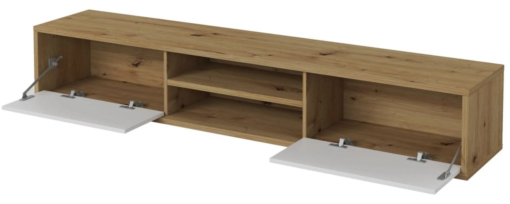 TV stolík Fiora 40 (dub artisan + biela). Vlastná spoľahlivá doprava až k Vám domov. 1066466