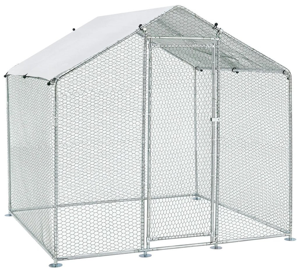 InternetovaZahrada - Vonkajšia klietka pre sliepky - 2x2x2 m