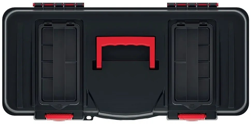 Plastový kufor na náradie CALIDER 59,7 cm čierno-červený