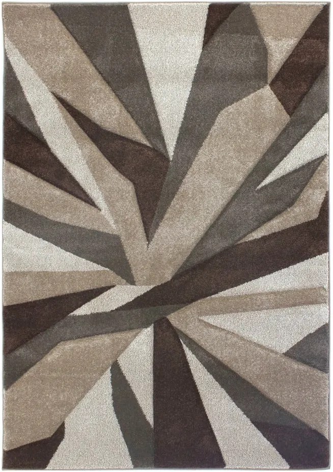 Béžovo-hnedý koberec Flair Rugs Shatter Beige Brown, 80 × 150 cm