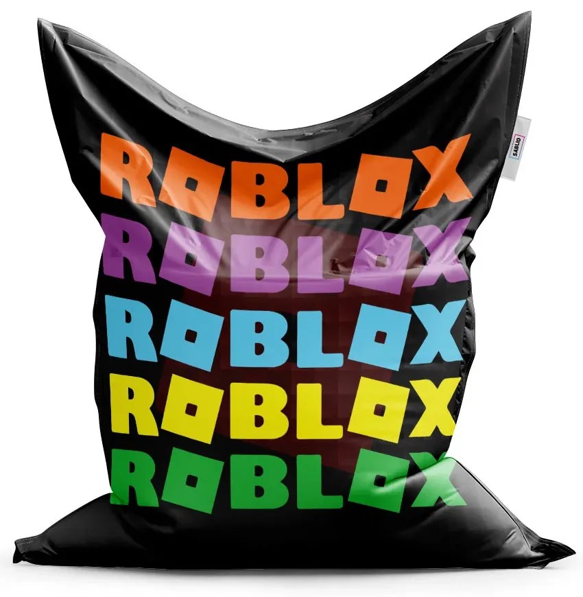 Sablio Sedací vak ROBLOX Farebný text - 150x100 cm