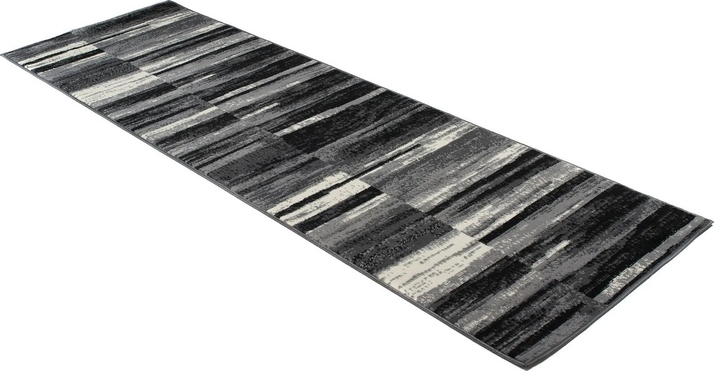 TA Koberec F809A TMAVO SIVÁ LACNÁ PP CRM Rozmer: 100x300 cm