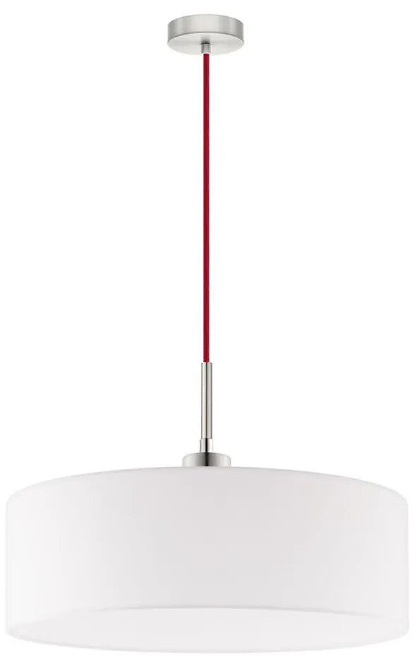 Eglo - LED Luster na lanku TUNJA 1xE27/60W/230V biela EG32516P