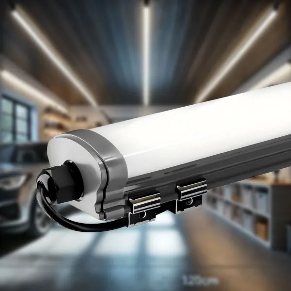 LED Podlinkové svietidlo LED/60W/230V 6000K 120 cm IP65 čierna