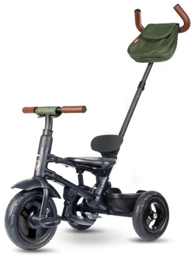 Detská trojkolka Rito Deluxe Rubber olivová