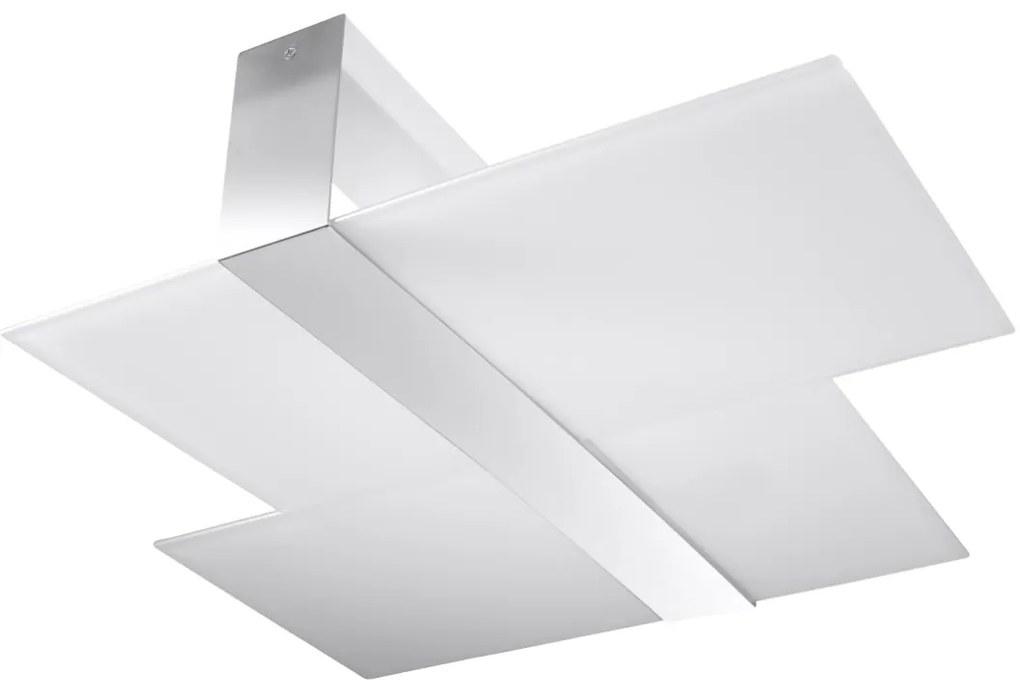 Stropné svietidlo Massimo, 1x mliečne sklenené tienidlo, ch