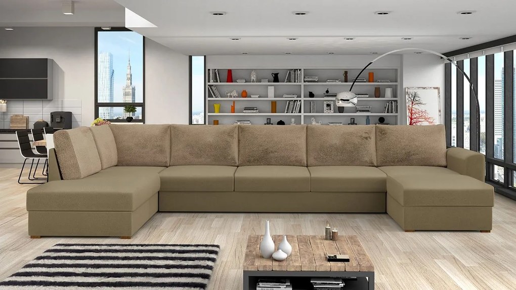 Rohová sedačka Astana Large Premium, Dostupné poťahy: Magic Velvet 2215 + Magic Velvet 2215 + Miu 2045, Strana: Ľavá