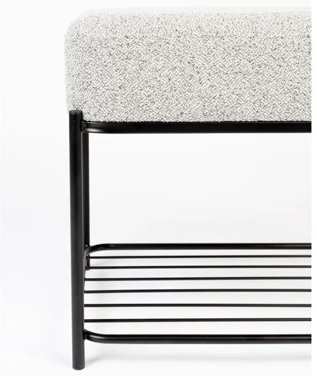 Svetlosivý taburet Milou – White Label