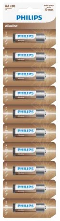 Philips Batéria AA Entry Alkaline, 10 ks