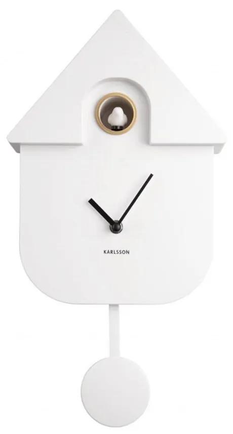 Nástenné hodiny Modern Cuckoo ABS biela 41 × 8,5 × 21,5 cm