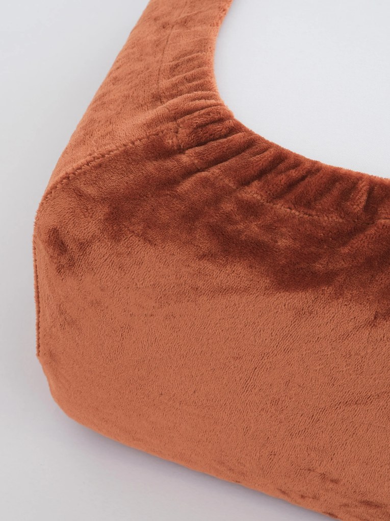 Plachta mikroplyš Deluxe 160 x 200 cm - terakota