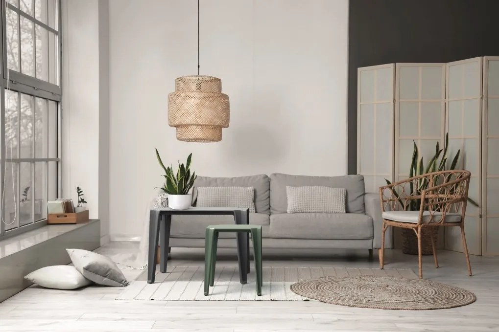 Záhradný konferenčný stolík LOTTIES 77x50x56,5 cm béžový