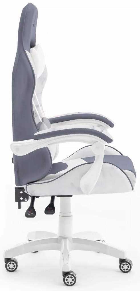 Herná stolička Hell's Chair Rainbow Marble Sivá