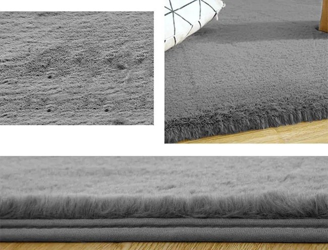 Protišmykový koberec RABBIT strieborný