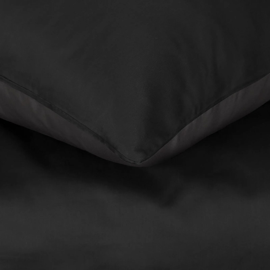 SATÉNOVÉ OBLIEČKY NOVA3 140X200 CM, 1KS 70X80 CM ČIERNE