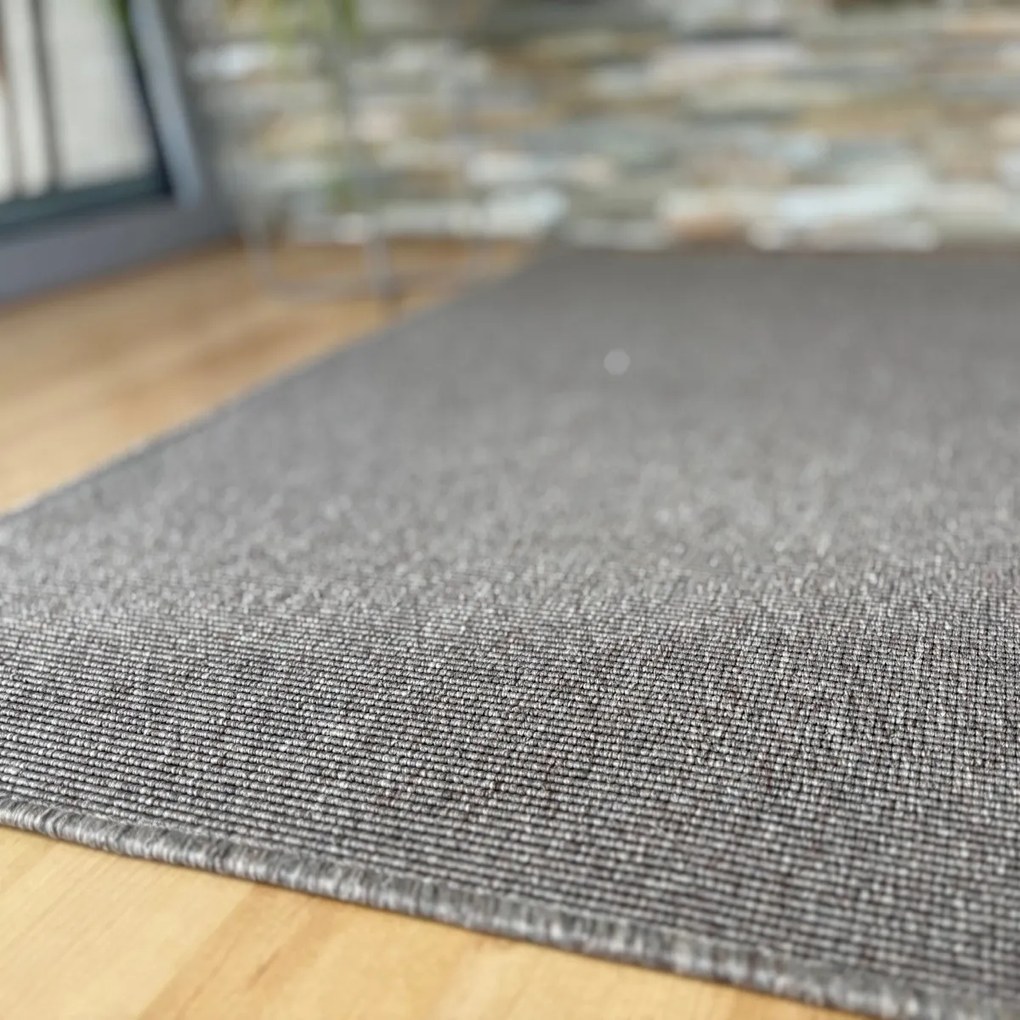 Vopi, Kusový koberec Nature NEW hnedá štvorec, 400x400, hnedá, kuchyňa