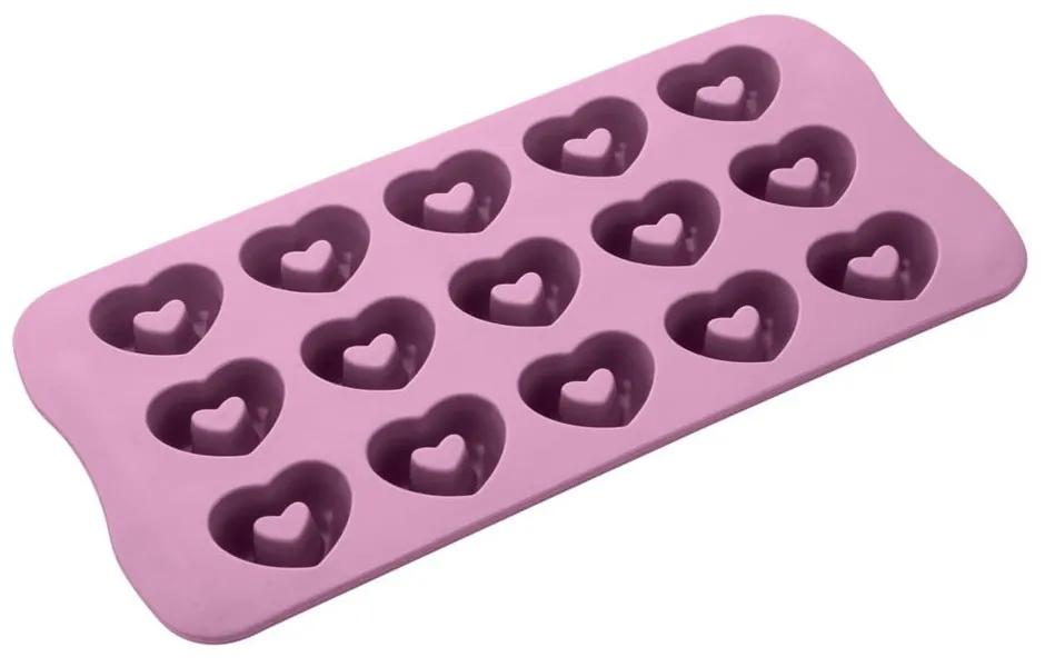 Ružová silikónová forma na čokoládu Fackelmann Sweet Sensation