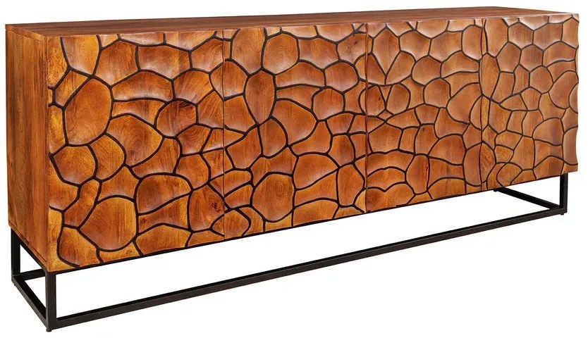 Dizajnová komoda Ladarius 177 cm hnedé mango