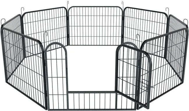 Kovová klietka pre šteniatka a malé zvieratá 80x60 cm,Ø210cm