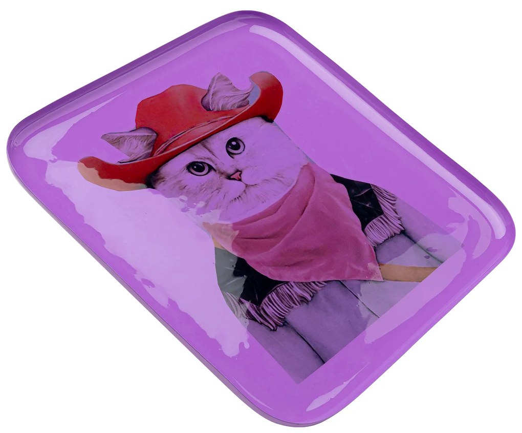 Cat podnos fialový