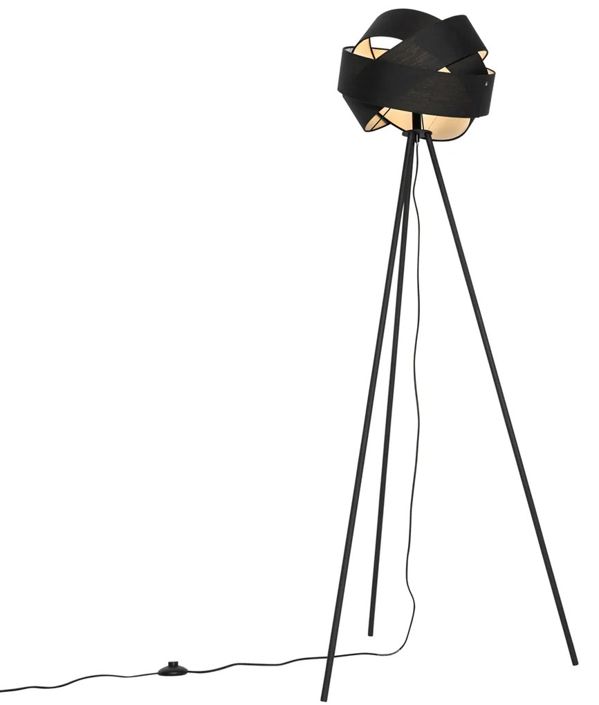 Moderná stojaca lampa čierna - Cloth