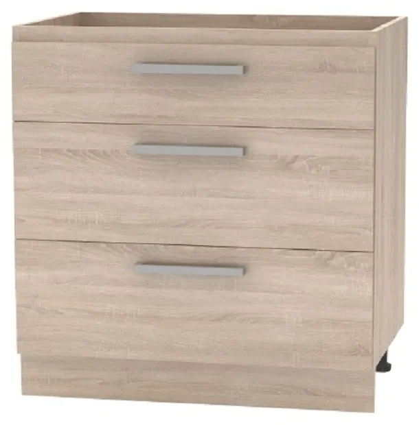 Kondela Spodná skrinka 80, dub sonoma, NOVA PLUS NOPL-064-0S
