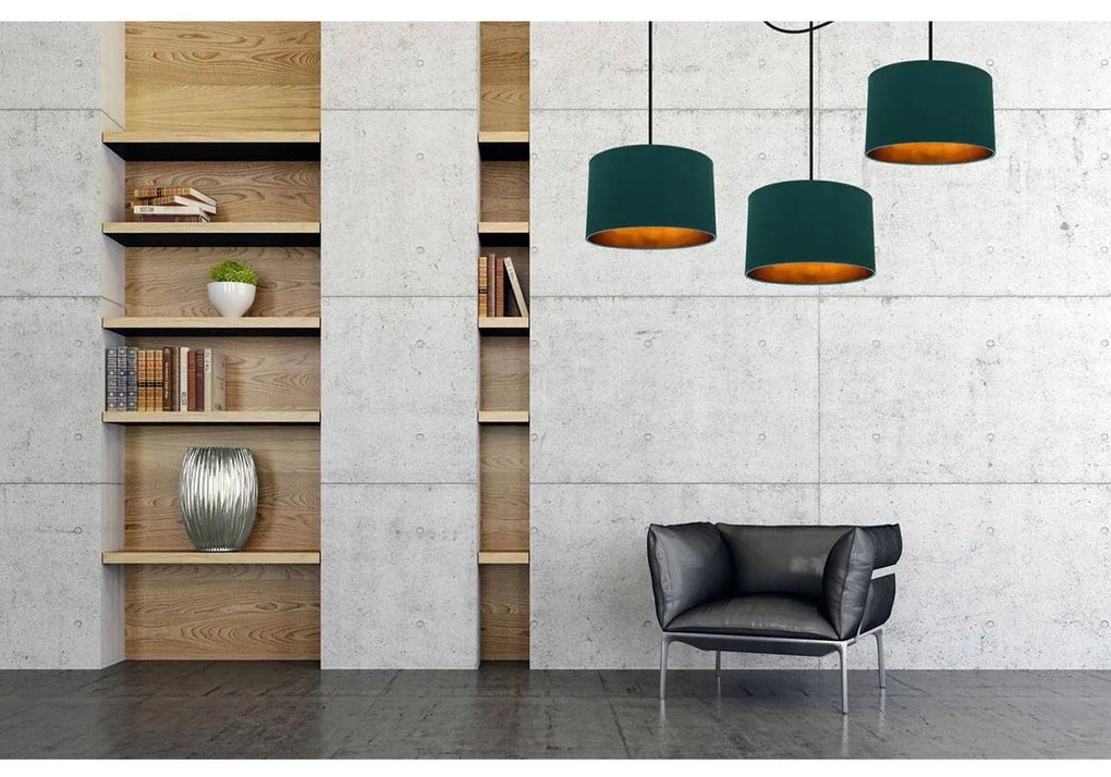 Závesné svietidlo Shade Spider, 3x textilné tienidlo (mix 6 farieb), (výber z 2 farieb konštrukcie), g