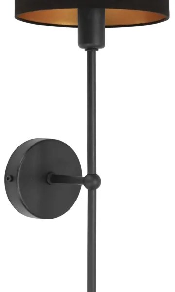 Nástenné svietidlo MADELA 1xE14/40W/230V čierne