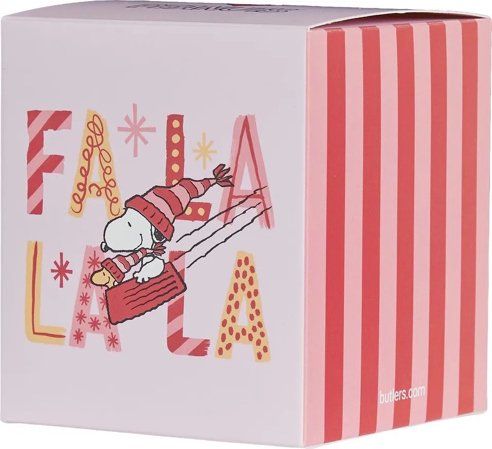 PEANUTS Vonná sviečka "FaLaLa" - ružová