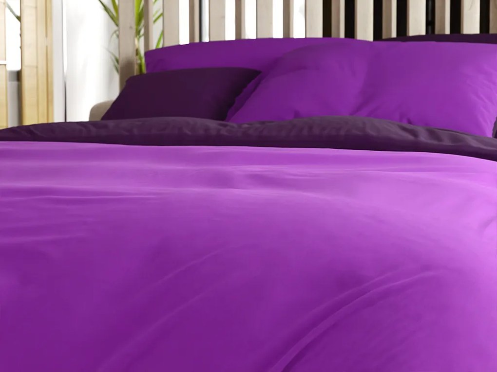 Bavlnené obliečky VIOLETTA fialové Rozmer obliečky: 70 x 90 cm | 140 x 200 cm
