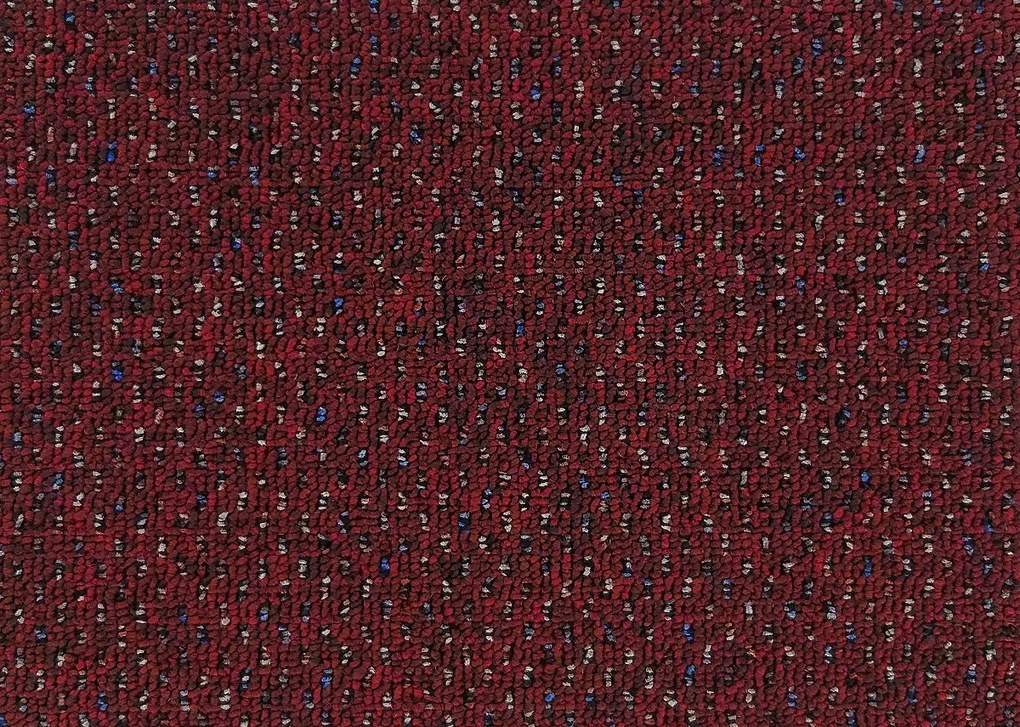 Koberec metráž New Techno 3558 vínovej, na mieru, šíře 4m,5m, červená, ab (mriežka), chodba / predsieň, Timzo