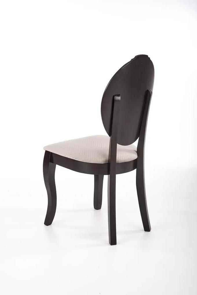 Jedálenská stolička Velo - čierna / béžová