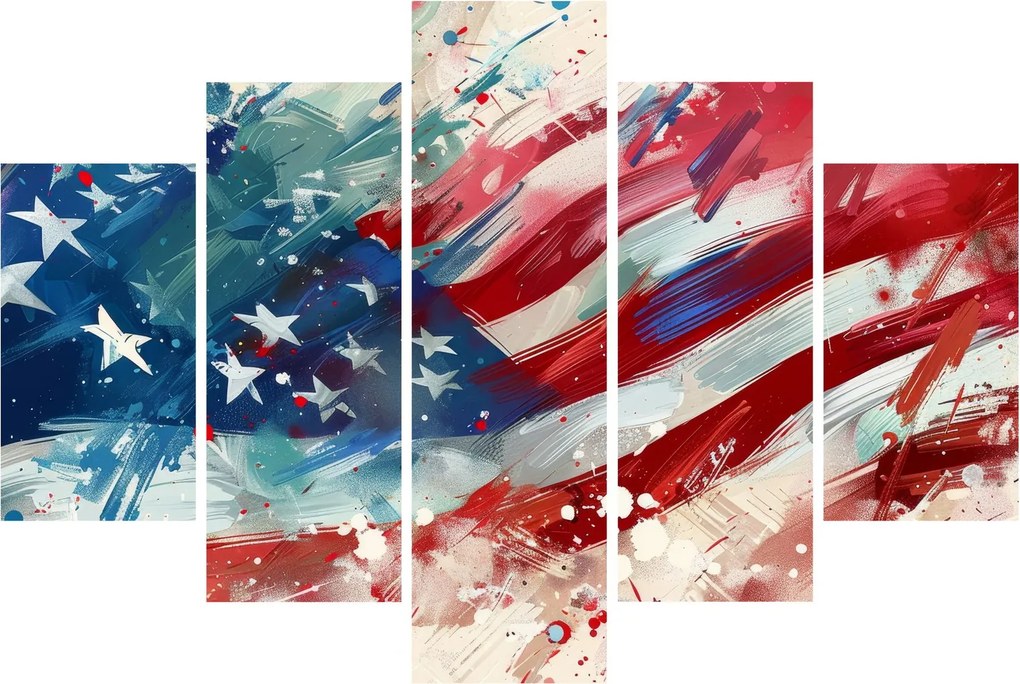 Obraz - Vlajka USA (150x105 cm)