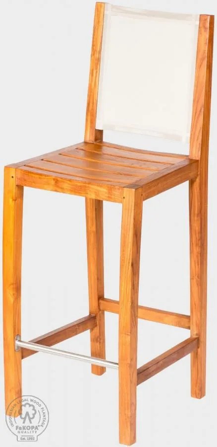 FKP -  Záhradná barová stolička MERY teak batyline prírodná