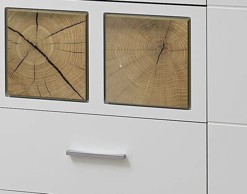 Široká komoda Fun plus, s osvetlením