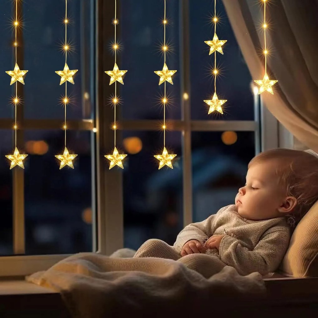 Toolight Tutumi, LED záves 250 cm (CD005) + diaľkové ovládanie, CHR-00331