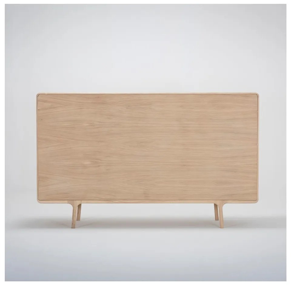 Komoda z masívneho dubového dreva s 3 zásuvkami Gazzda Fawn, šírka 180 cm