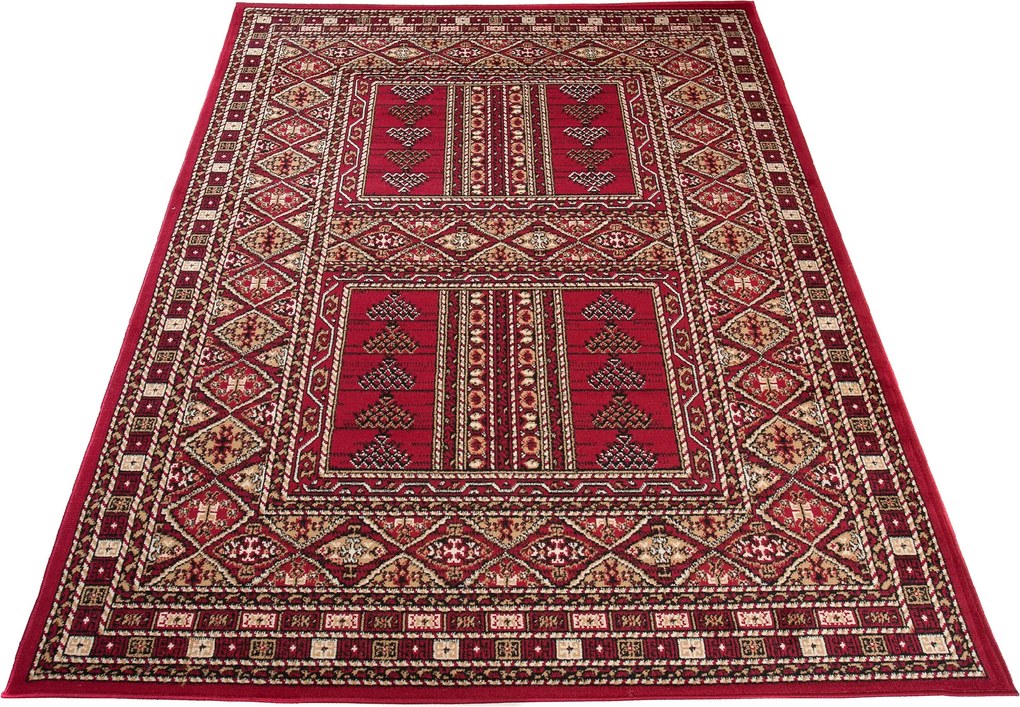 TA Koberec J930A RED EUFRAT BLX Červený Obdĺžnikový Rozmer: 120x170 cm