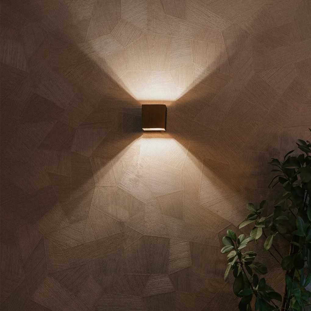 Moderná nástenná lampa tmavá bronzová - Transfer