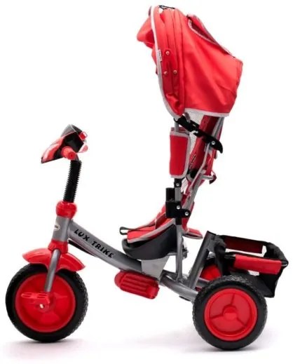 BABY MIX Detská trojkolka so svetlami Baby Mix Lux Trike ružová