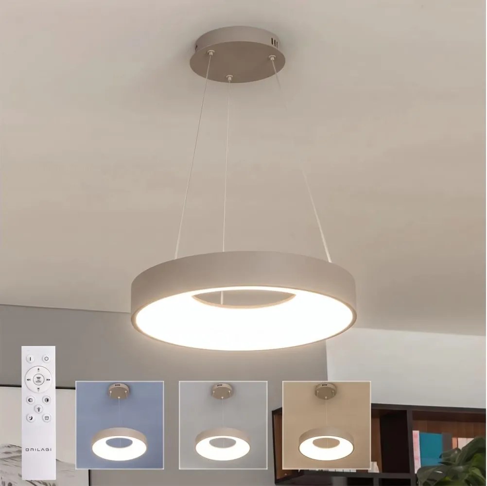 BRILAGI - LED stmievateľný luster na lanku FALCON II LED/67W/230V pr. 40 cm béžová + diaľkové ovládanie