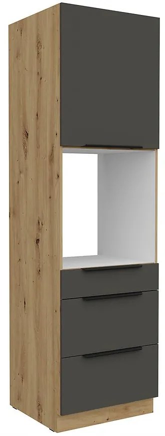 Kuchynská skrinka Aria-Gr/Ar Anti Fingerprint 60dps-210 1f 3s