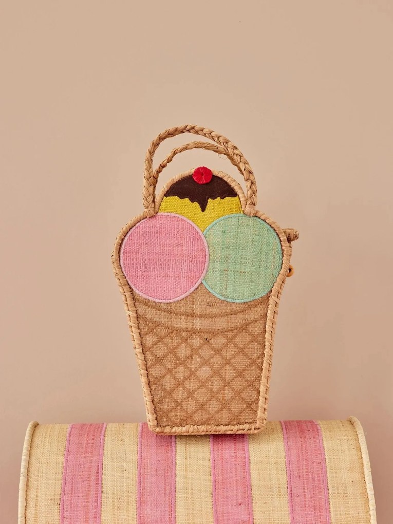 rice Úložný košík Raffia Ice Cream