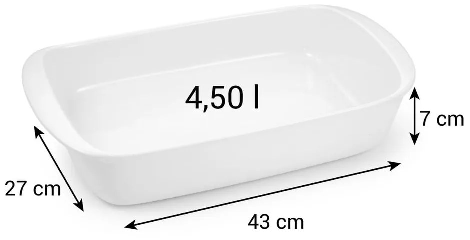Miska na zapekanie z kameniny 27x43 cm Delicia – Tescoma