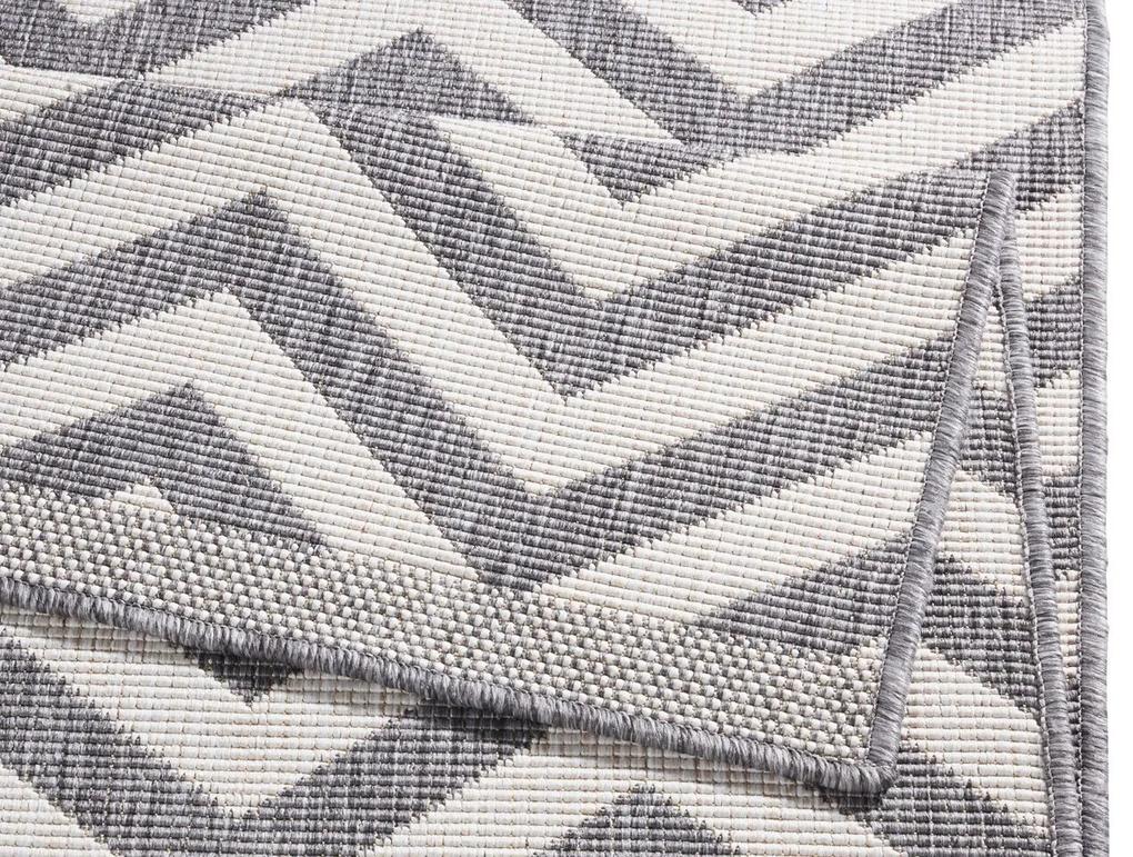NORTHRUGS - Hanse Home koberce Kusový koberec Twin Supreme 103432 Palma grey creme – na von aj na doma - 80x250 cm
